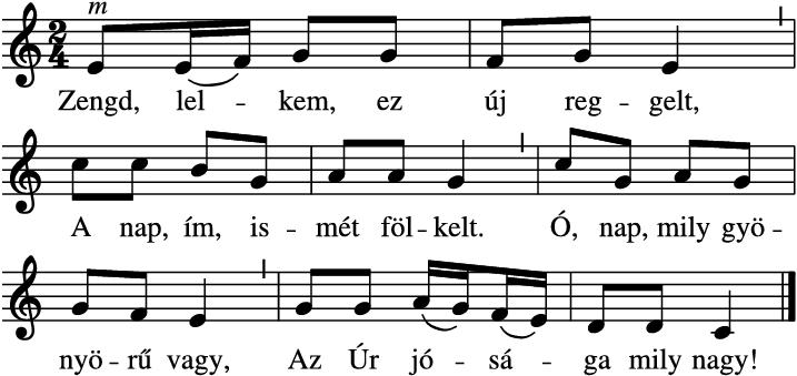 101. ének kottája
