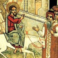 Jézus bevonul Jeruzsálembe (ismeretlen festő ikonja)