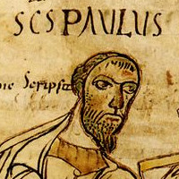 Pál apostol kora középkori ábrázolása a St. Gallen kolostorból